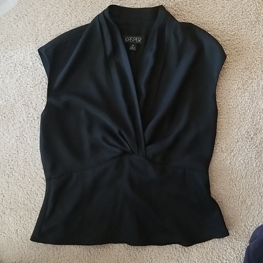 Kasper black blouse